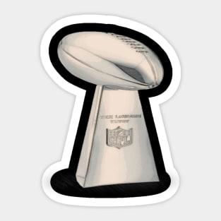 American Football Trophy Cartoon/Pastel Design Sticker